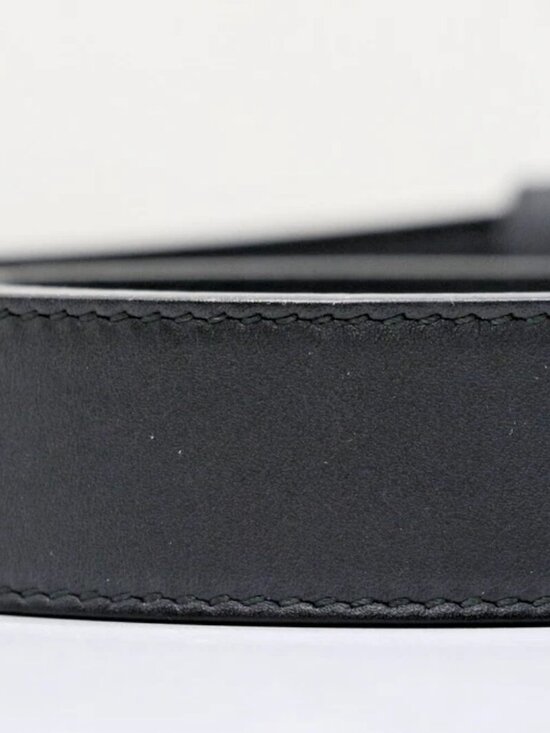 GUCCI GG Marmont Black Gold Hardware 414516 AP00T Belt Buckle Men Size 80/32 main image 4